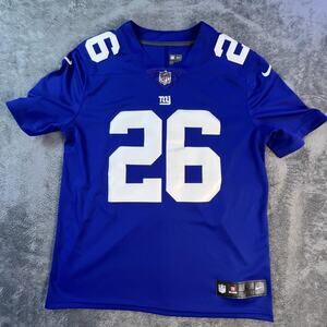 New York Giants Jersey Mens Medium Large NFL Football Barkley 26 Nike On Field